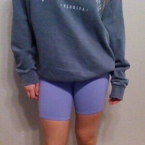 Purple biker shorts